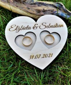 Alternative view of Tacka na obrączki (serce - wzór 1)