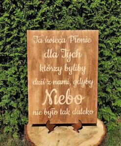 Tablica - Ta świeca płonie