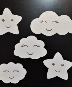 Dekoracje ścienne chmurki /gwiazdki