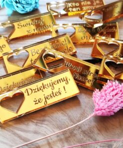 Alternative view of Winietki na sztućce ( pleksa złote lustro)