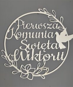 Obręcz Komunijna z imieniem