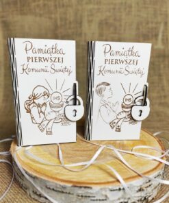 Pamiątka komunijna, pudełko na pieniądze