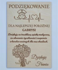 Podziękowanie DLA NAJLEPSZEJ POŁOŻNEJ