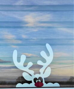 Świąteczna dekoracja na okno RENIFER