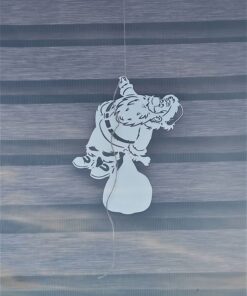 Świąteczna dekoracja na okno MIKOŁAJ