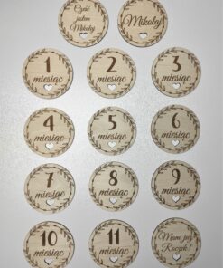 Alternative view of Karty do zdjęć  zestaw 14szt. Miesiące