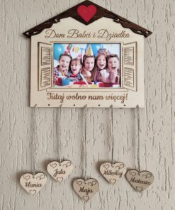 Zawieszka Dom Babci i Dziadka z zdjęciem