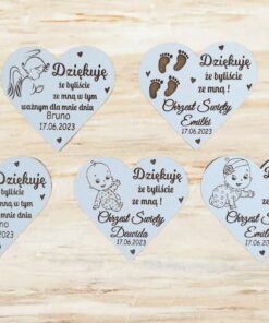 Magnes serce - podziękowanie Chrzest