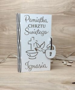 Pamiątka Chrztu- pudełko na pieniądze