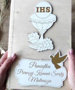Pudełko Komunijne Książka z Biblią